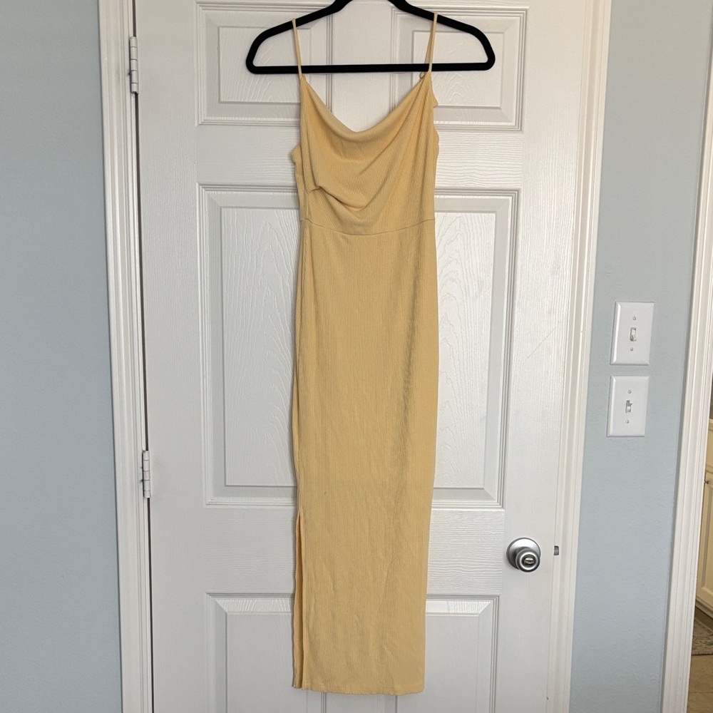 Elegant Buttermilk Slip Dress